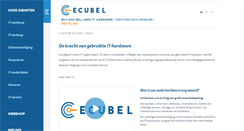 Desktop Screenshot of ecubel.com